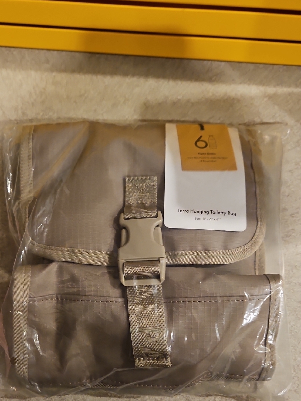 Calpak Terra Hanging Toiletry Bag - Stone